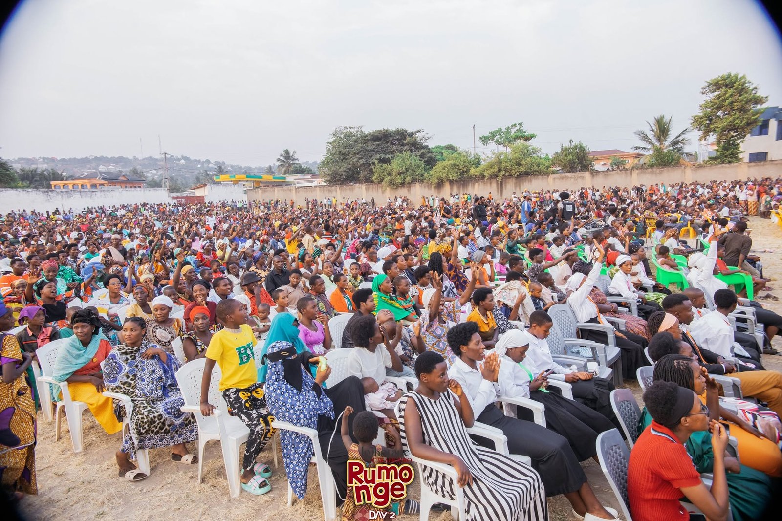 Crowds gathered in Rumonge